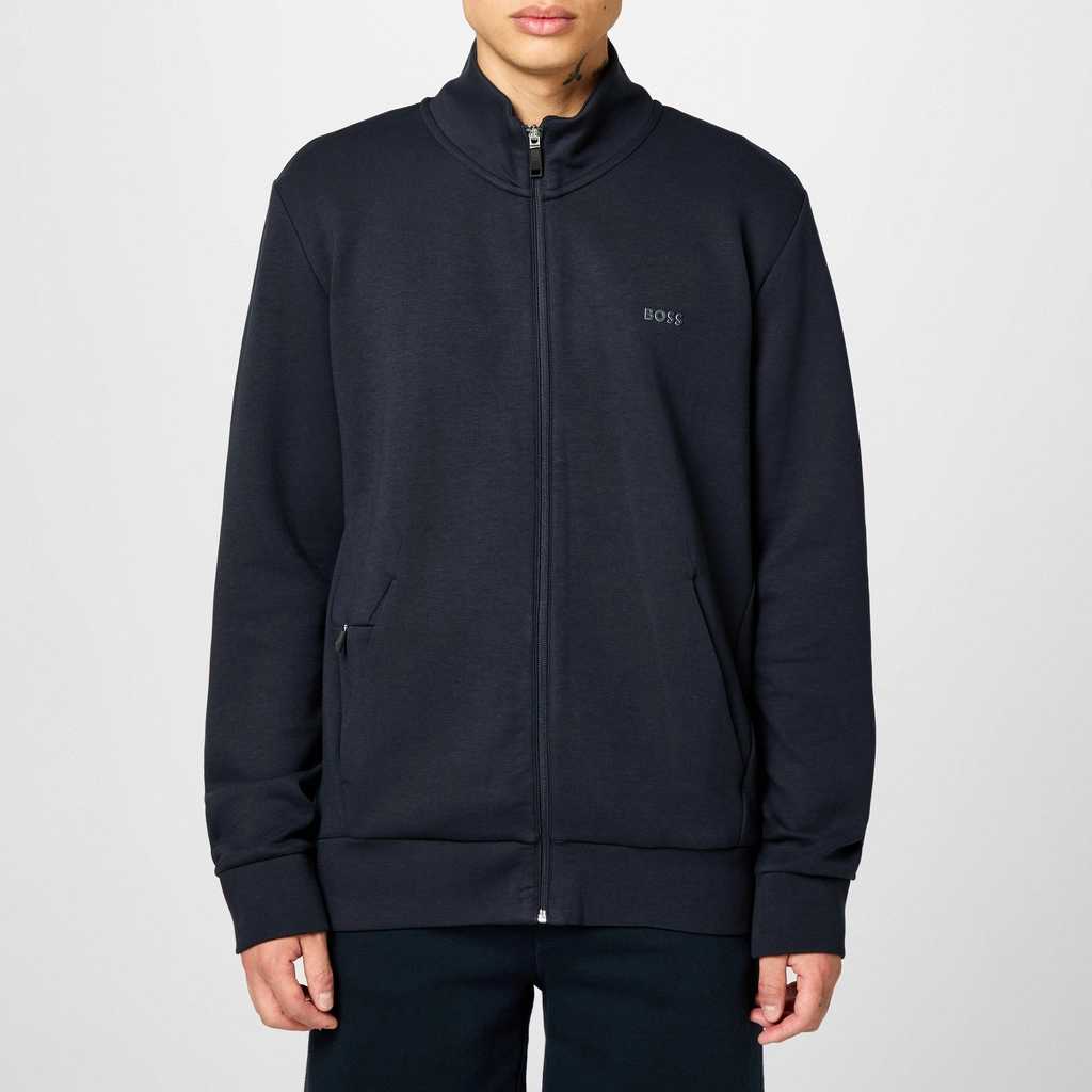 Hugo Boss Skaz Curved Fleece Jacket - Navy 402